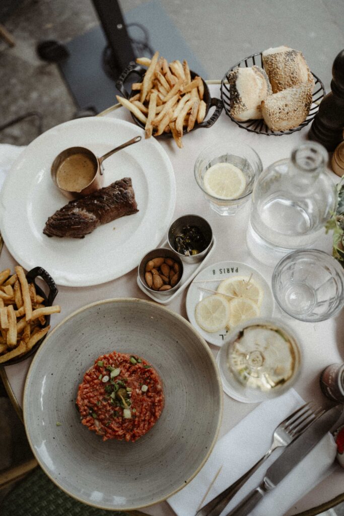 Goed vlees restaurant in Parijs